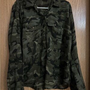 Camouflage Long Sleeve Blouse
